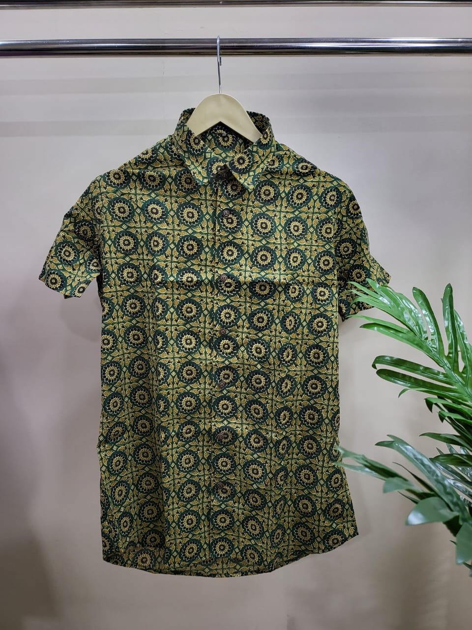 Hand Blocks Printed Half sleeves Shirt