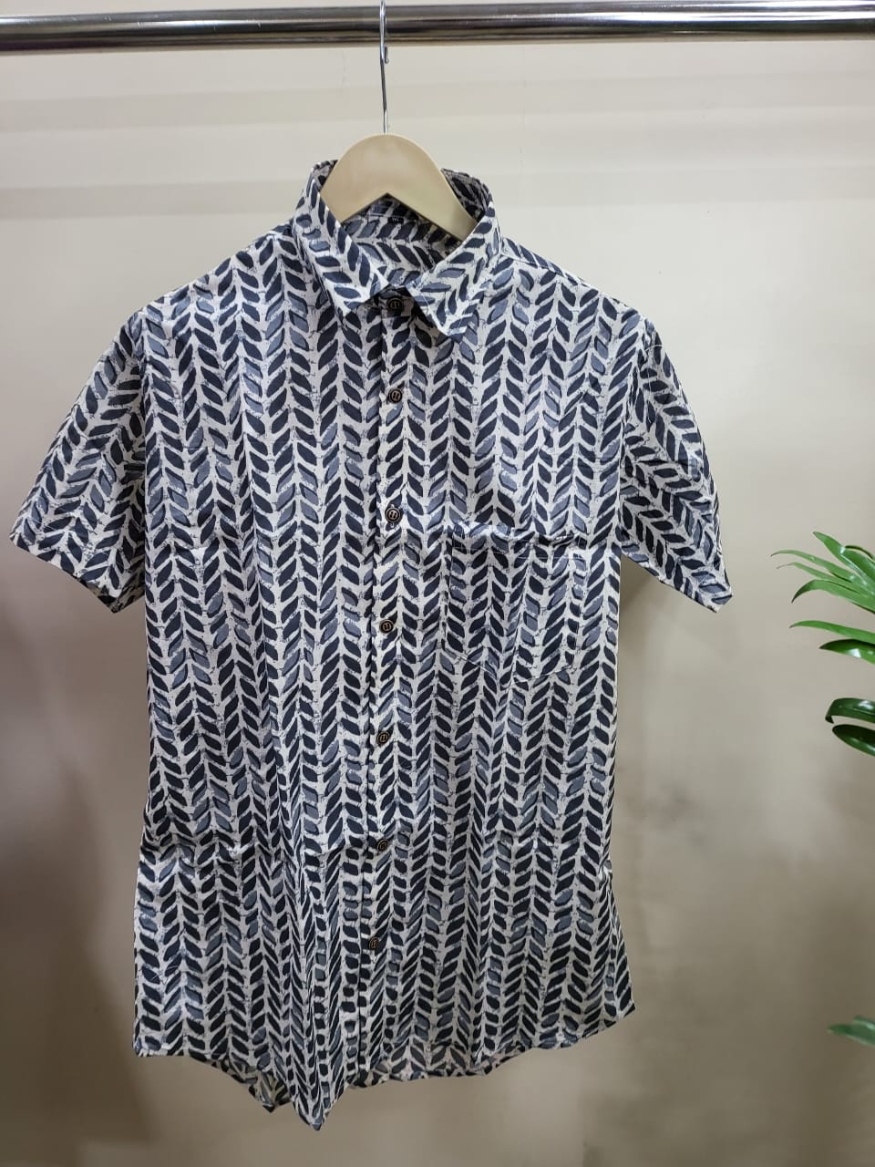 Hand Blocks Printed Half sleeves Shirt