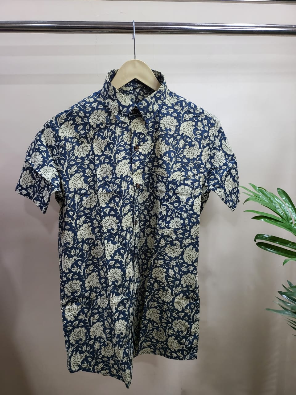 Hand Blocks Printed Half sleeves Shirt