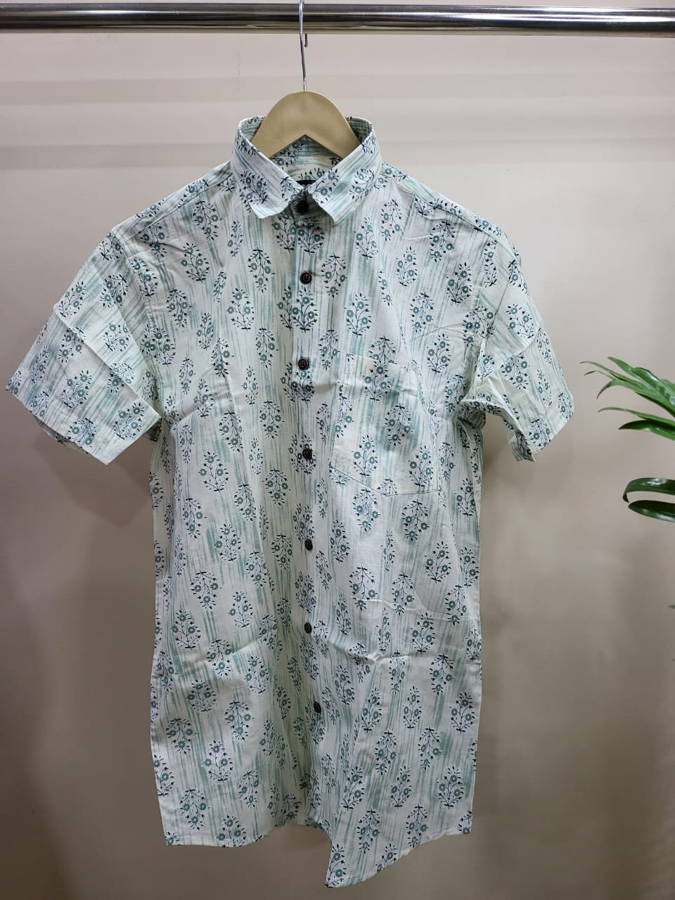 Hand Blocks Printed Half sleeves Shirt