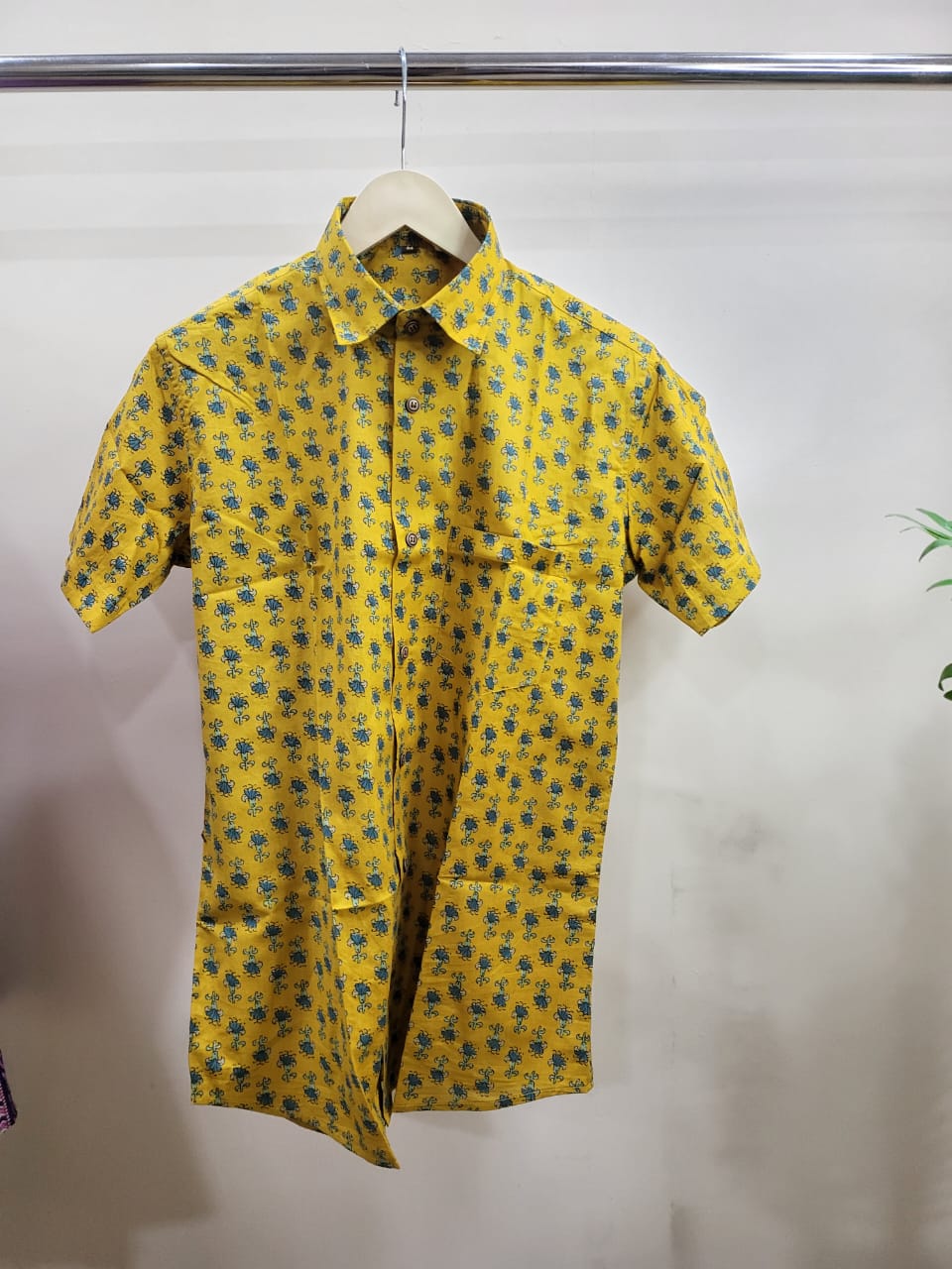 Hand Blocks Printed Half sleeves Shirt