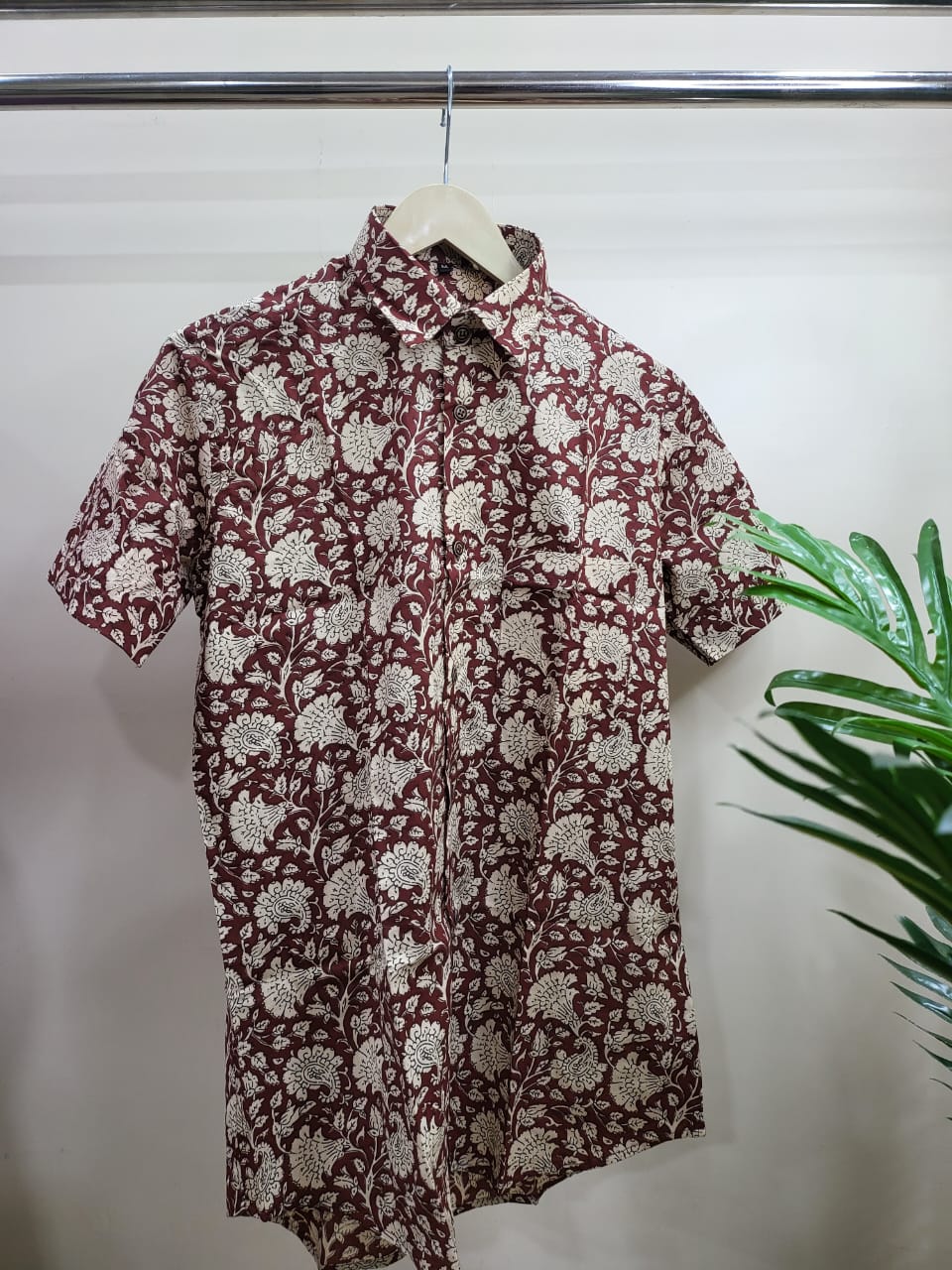 Hand Blocks Printed Half sleeves Shirt