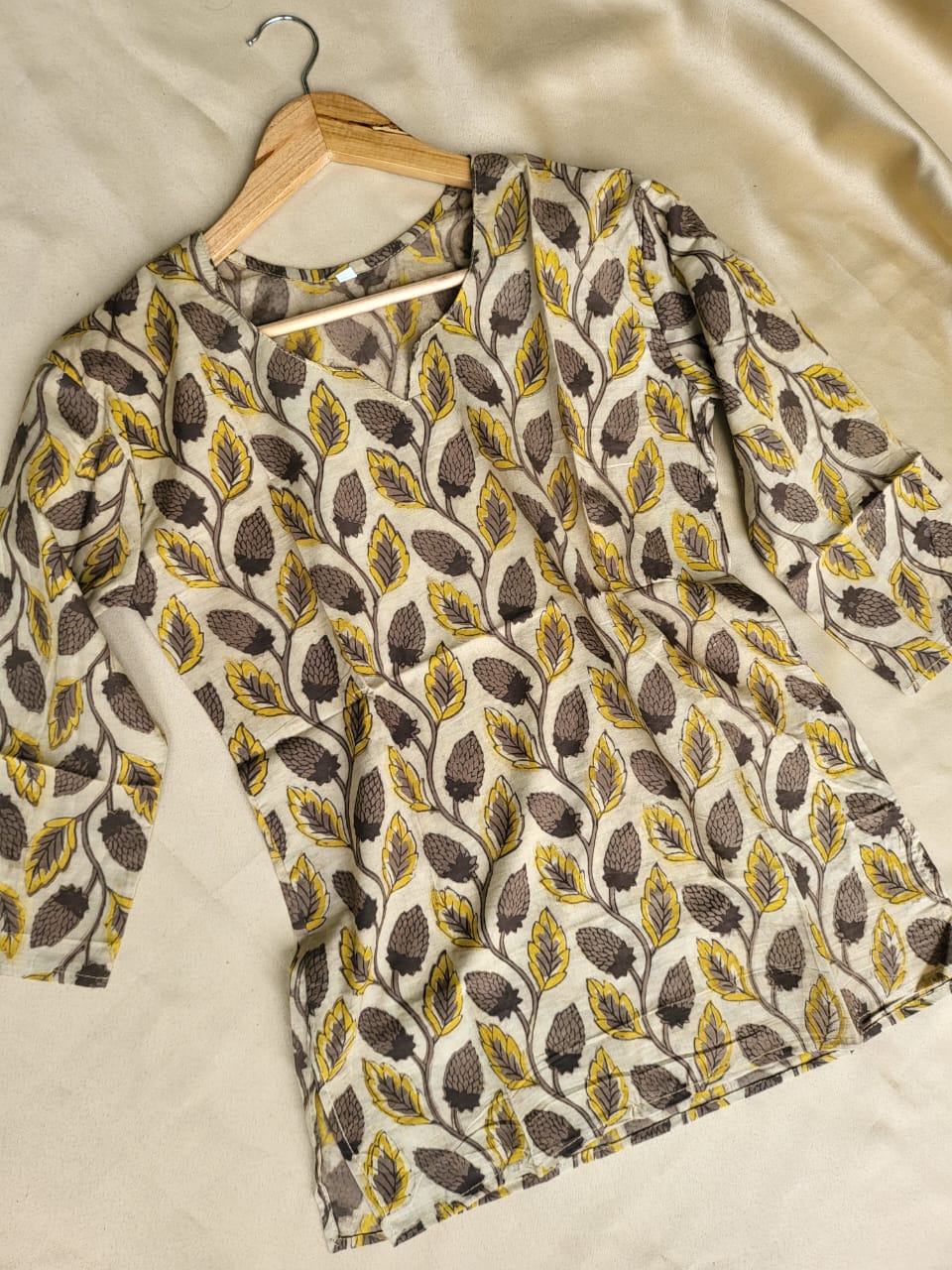 Vanaspati Hand Blocks Prints Short Top Kurti