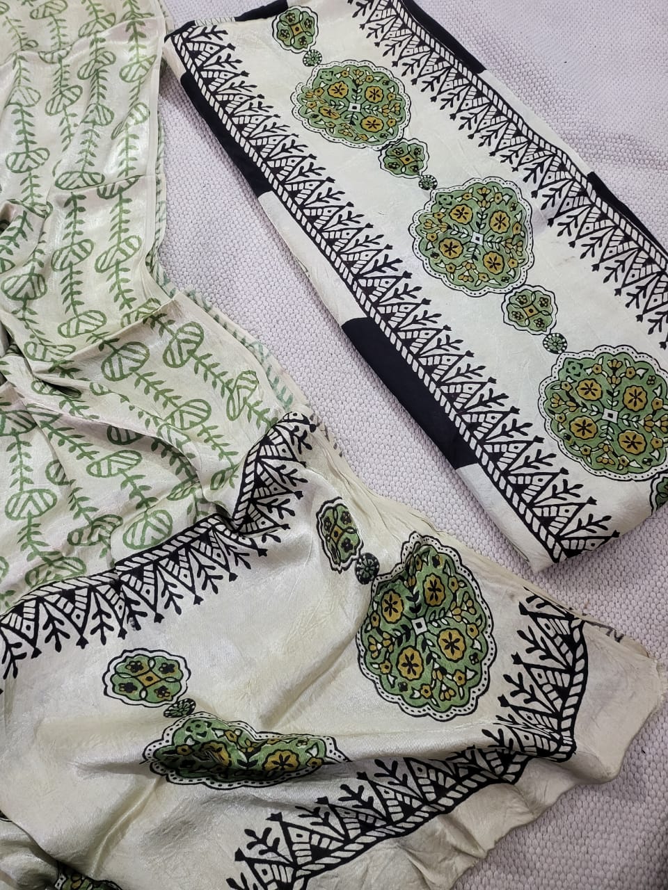 Ajrakh prints Modal silk suits