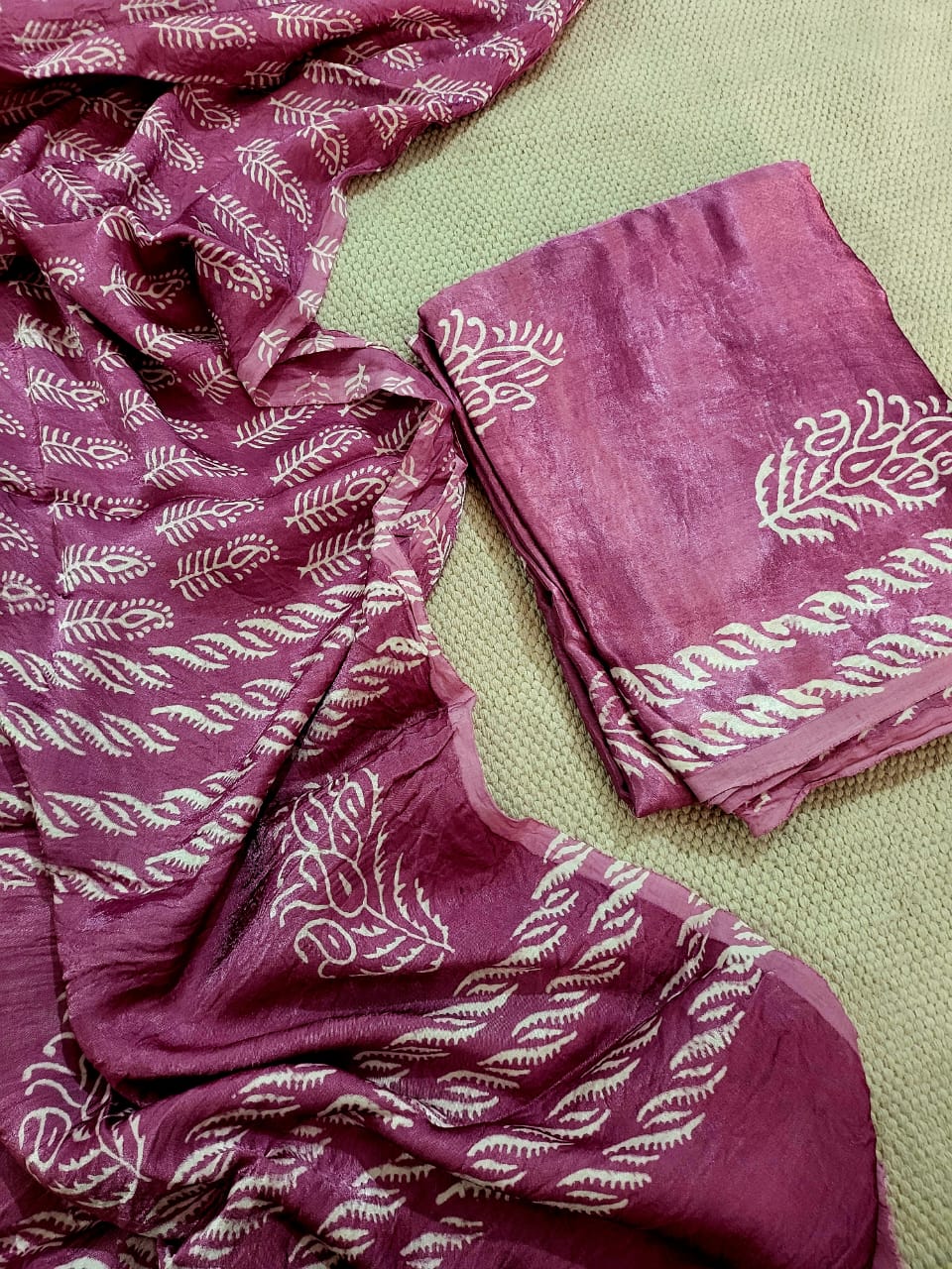 Ajrakh prints Modal silk suits