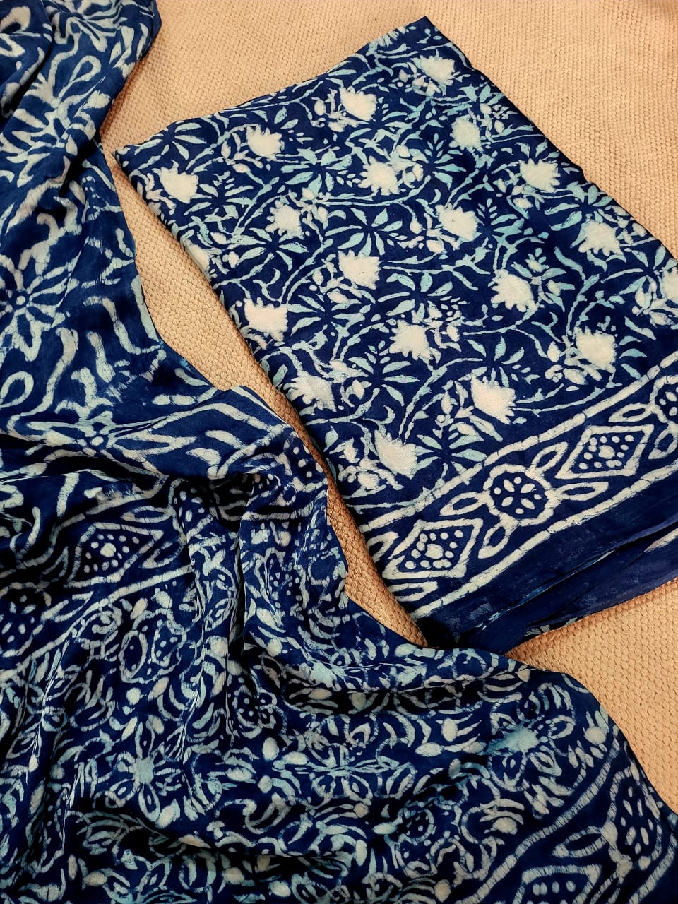 Ajrakh prints Modal silk suits