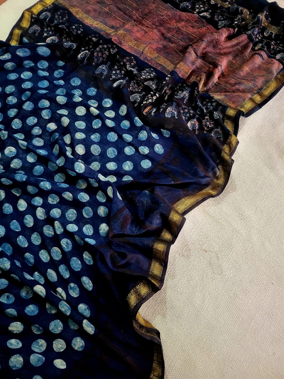 Nashpal Ajrakhs Maheshwari Silk Sarees