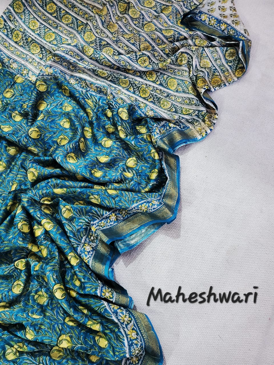 Kalamkari Maheshwari Silk Sarees