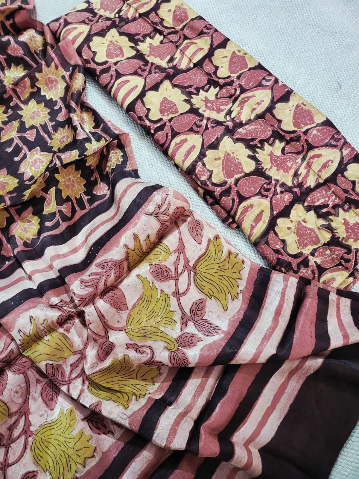 Ajrakh prints Modal silk suits