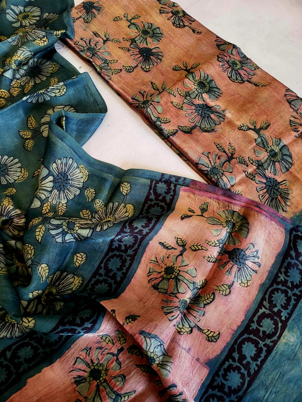 Nashpal Tussar modal silks suits