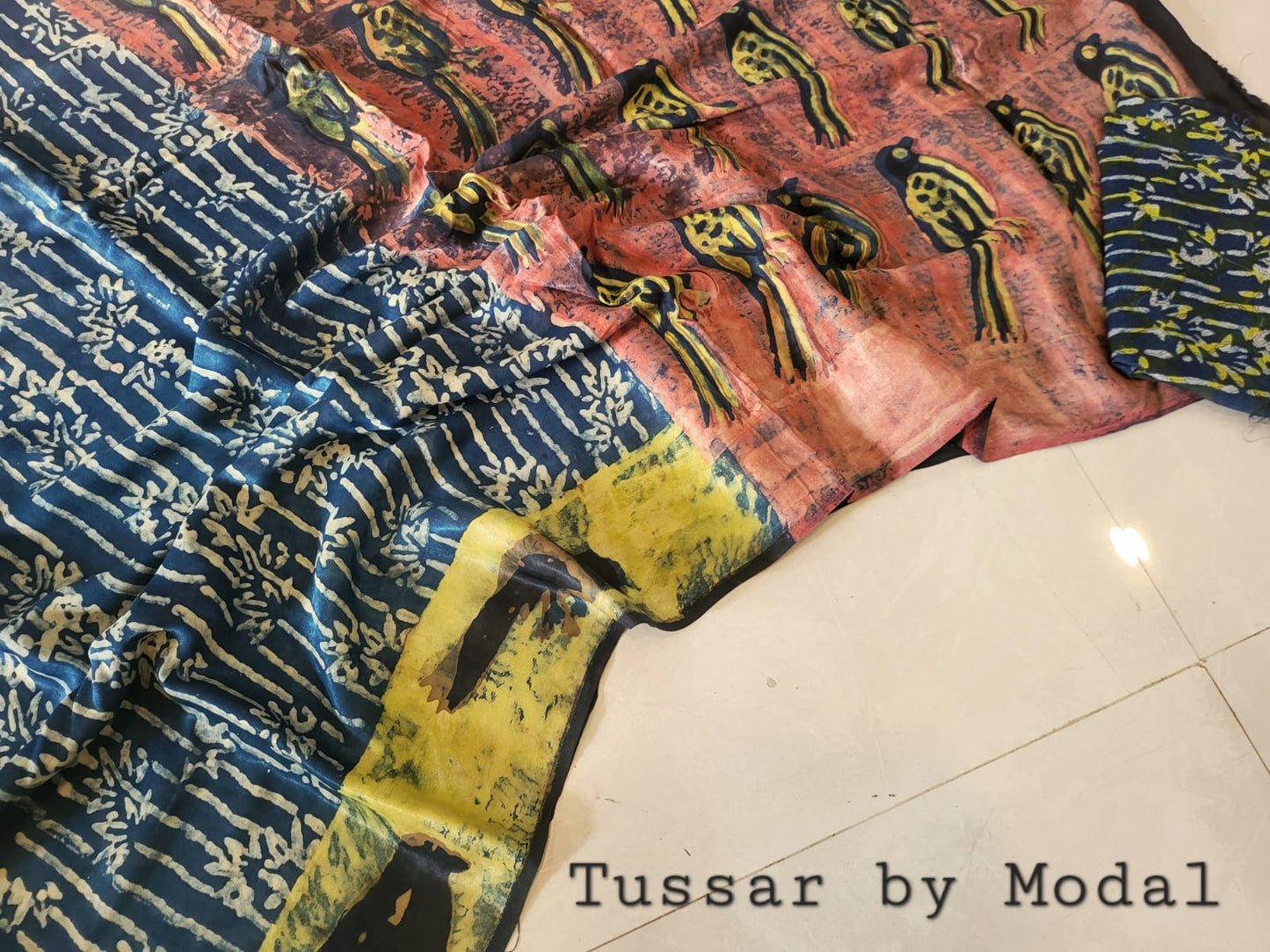 Nashpal Tussar By Modal Silk saree