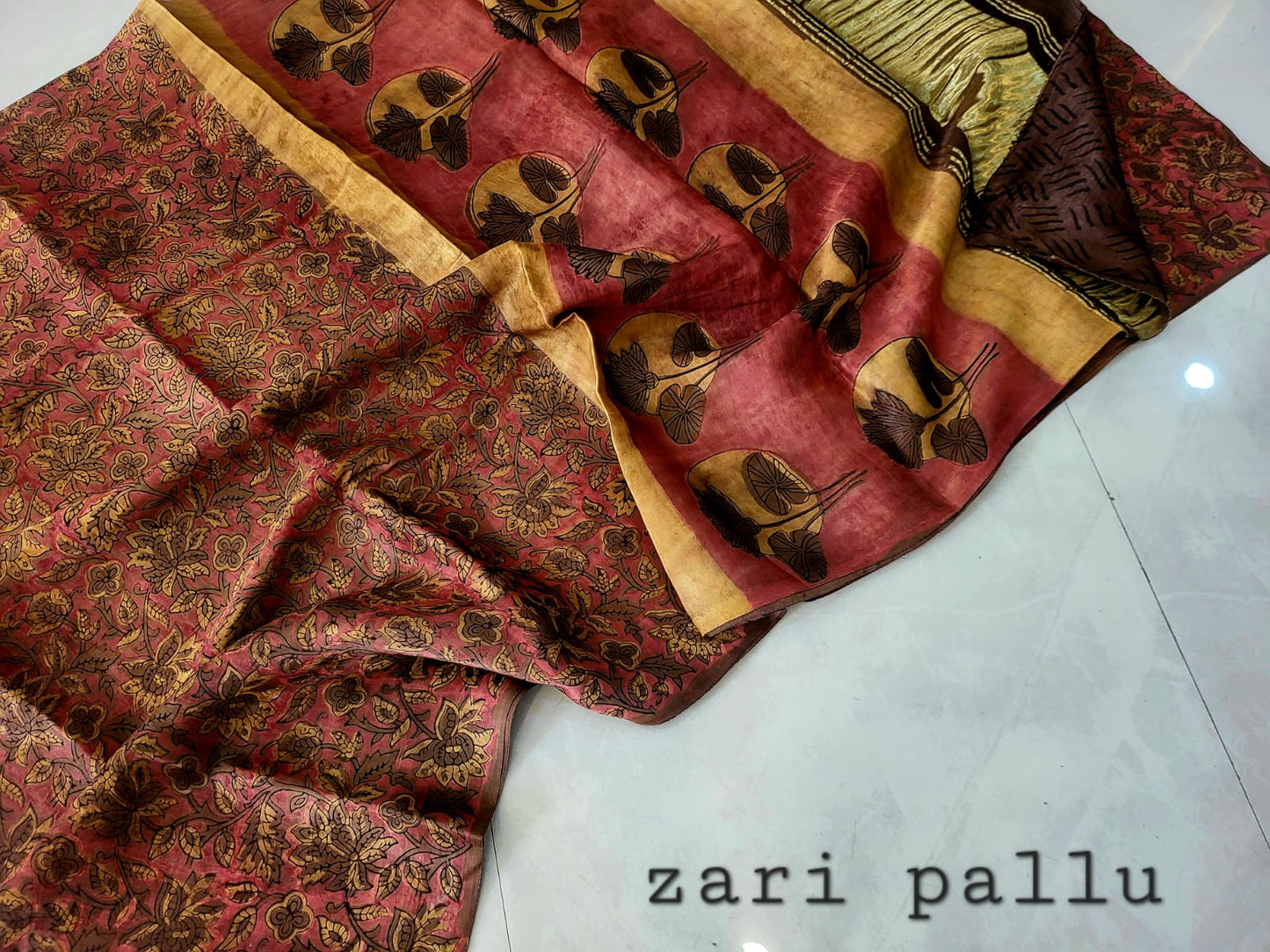 Nashpal Tissue lagadi pallu modal silk sarees