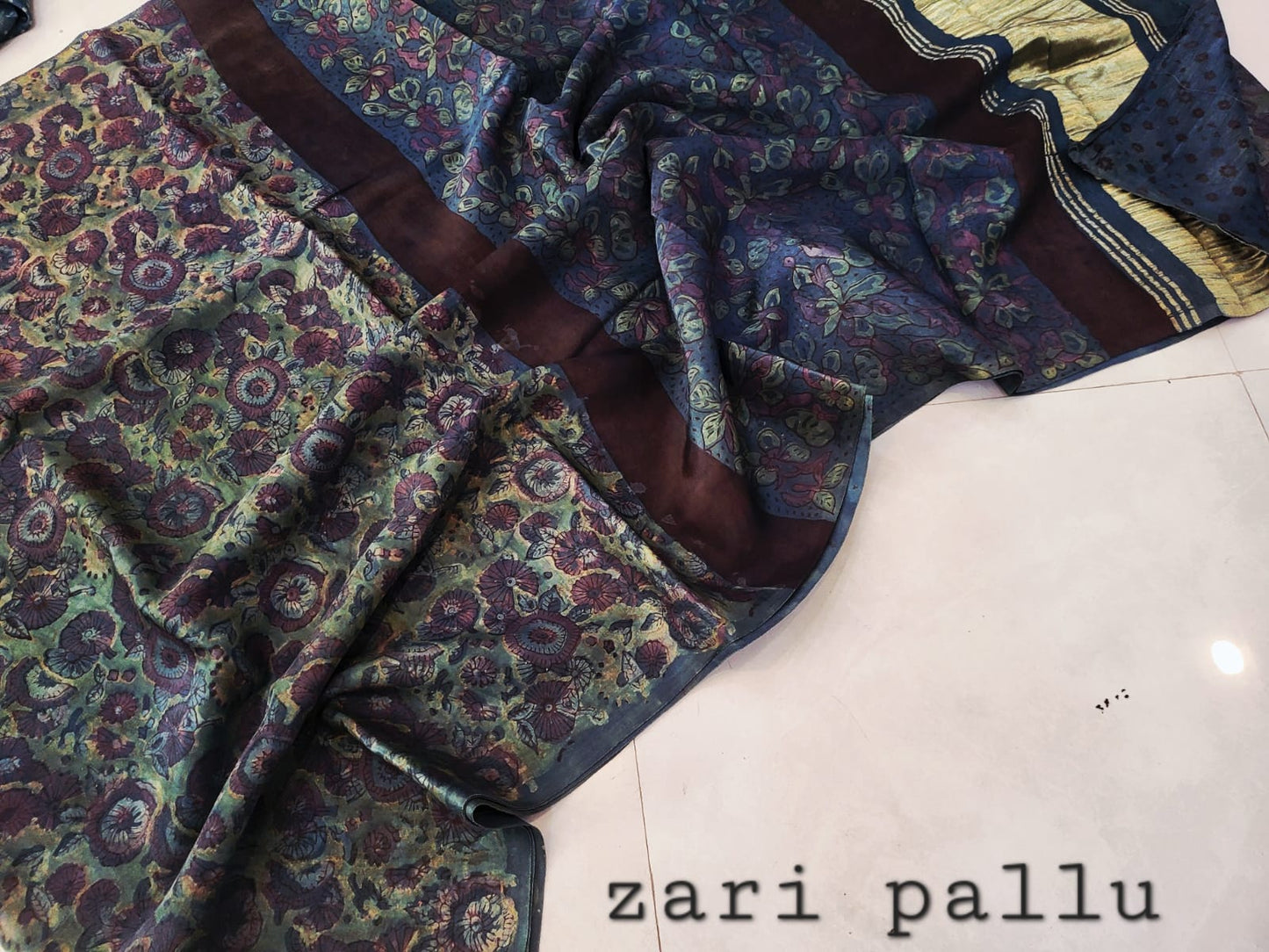 Nashpal Tissue lagadi pallu modal silk sarees