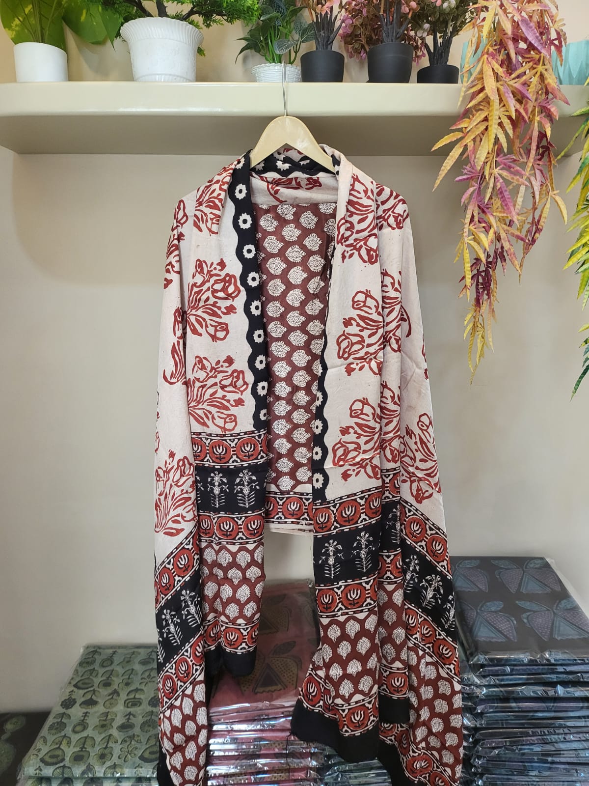 Ajrakh prints Modal silk suits