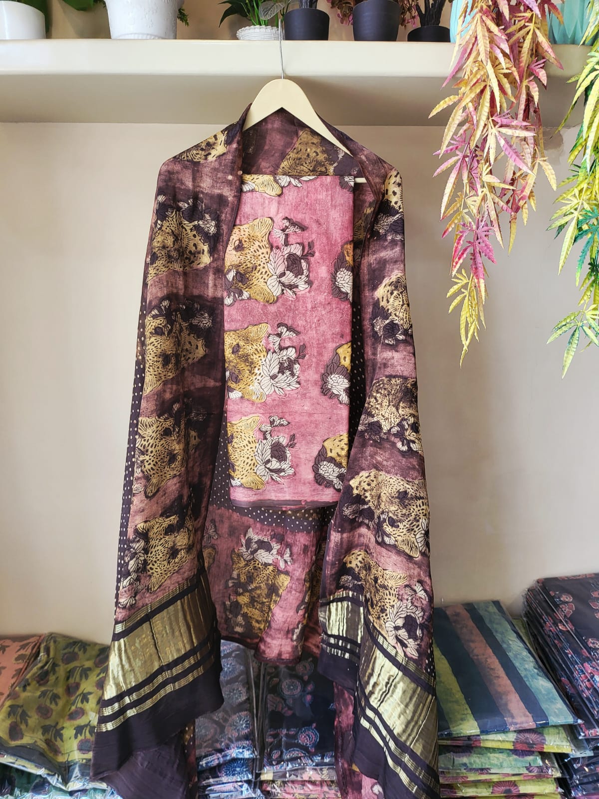 Nashpal Tissue zari lagadi dupatta modal silk sets