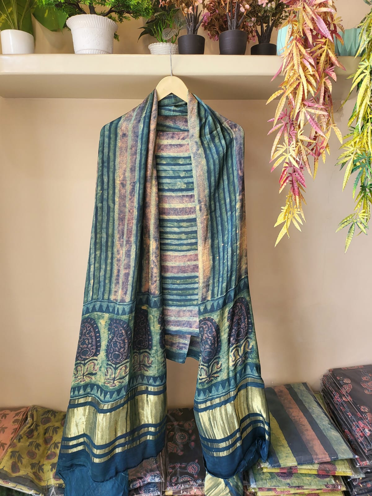 Nashpal Tissue zari lagadi dupatta modal silk sets