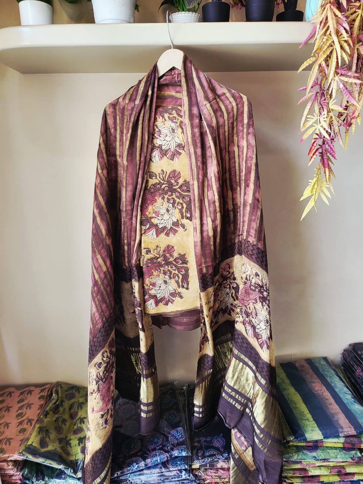 Nashpal Tissue zari lagadi dupatta modal silk sets