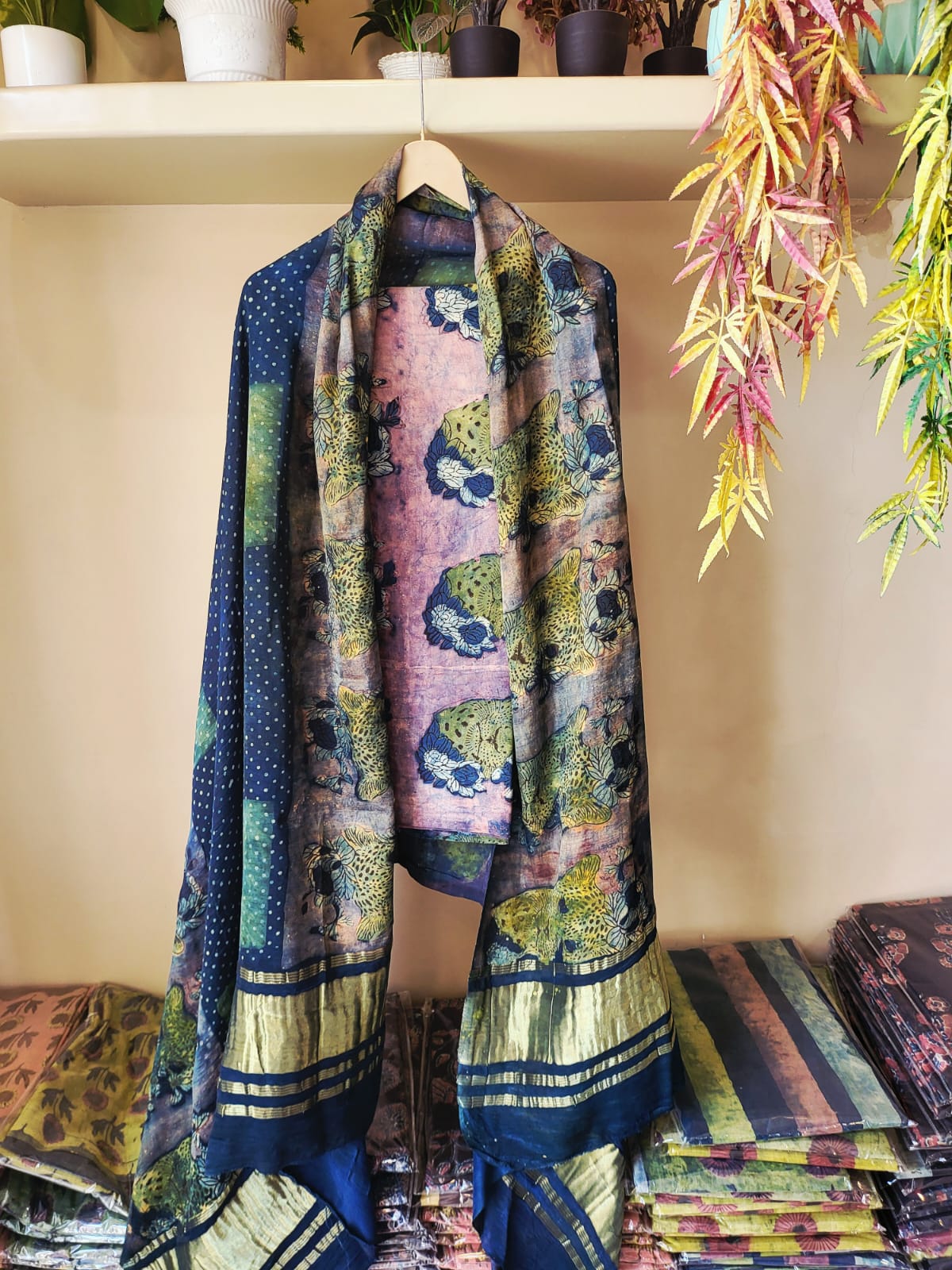 Nashpal Tissue zari lagadi dupatta modal silk sets