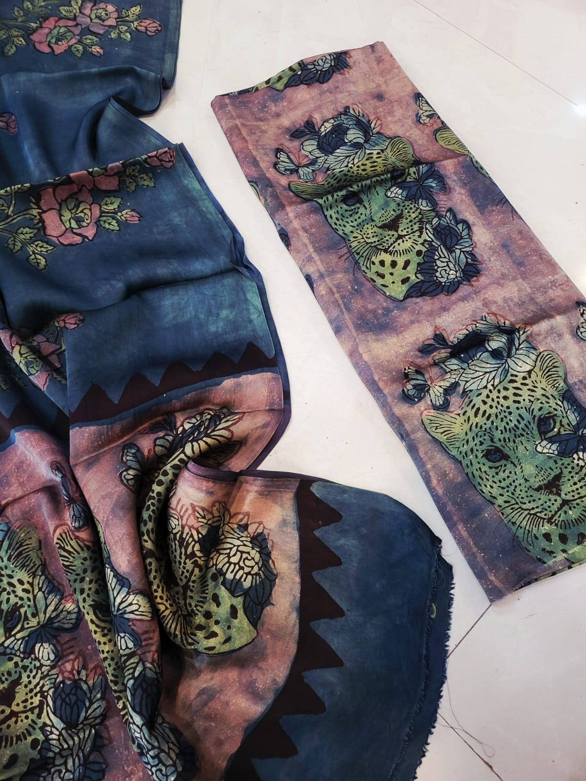 Nashpal Tussar modal silks suits