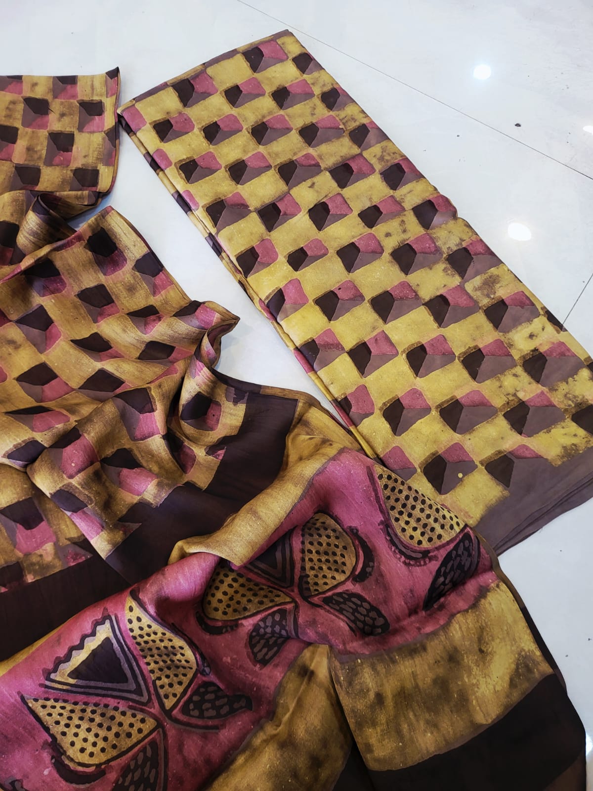 Nashpal Tussar modal silks suits