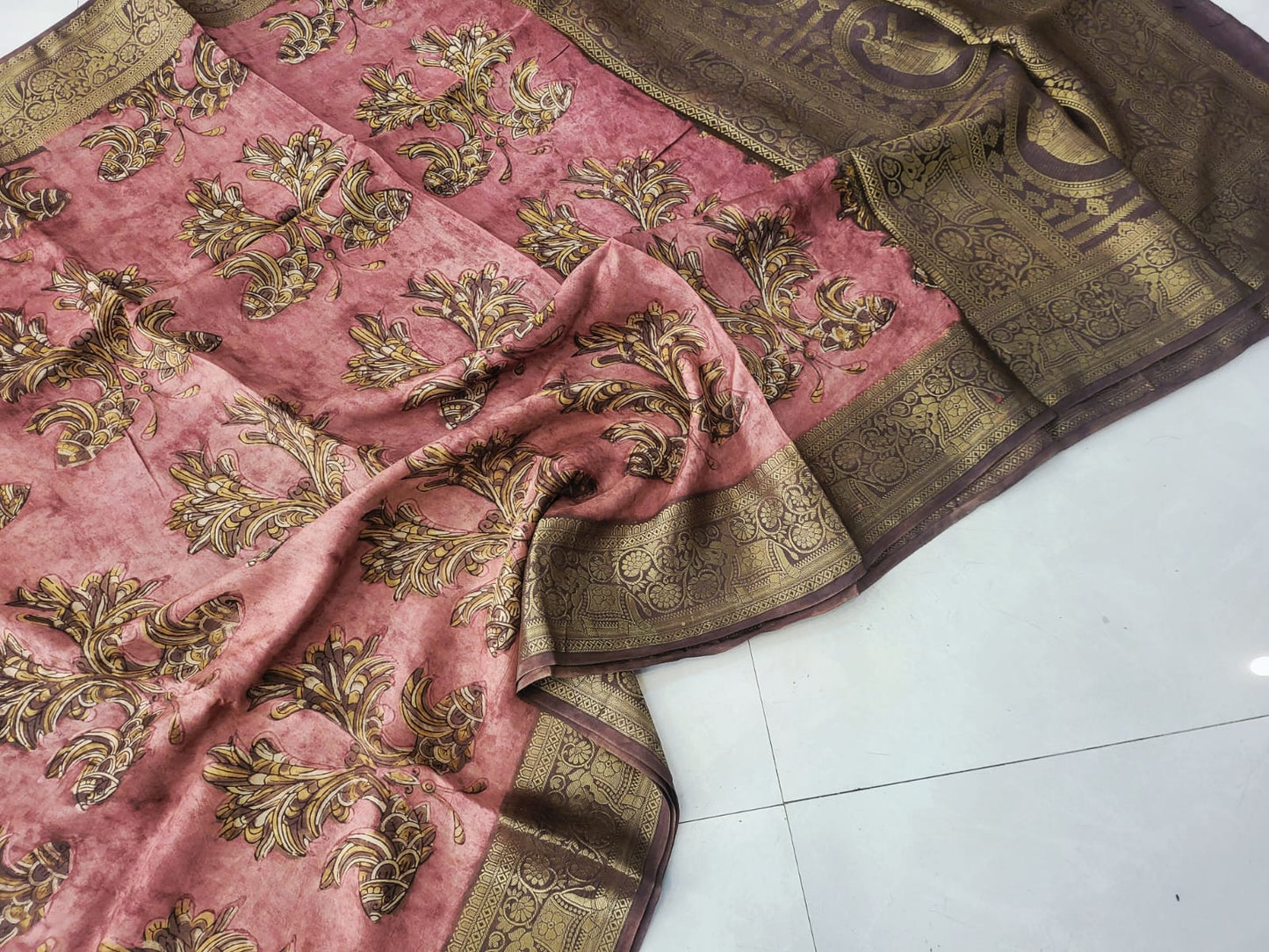 Nashpal Pomegranate Dola silk sarees