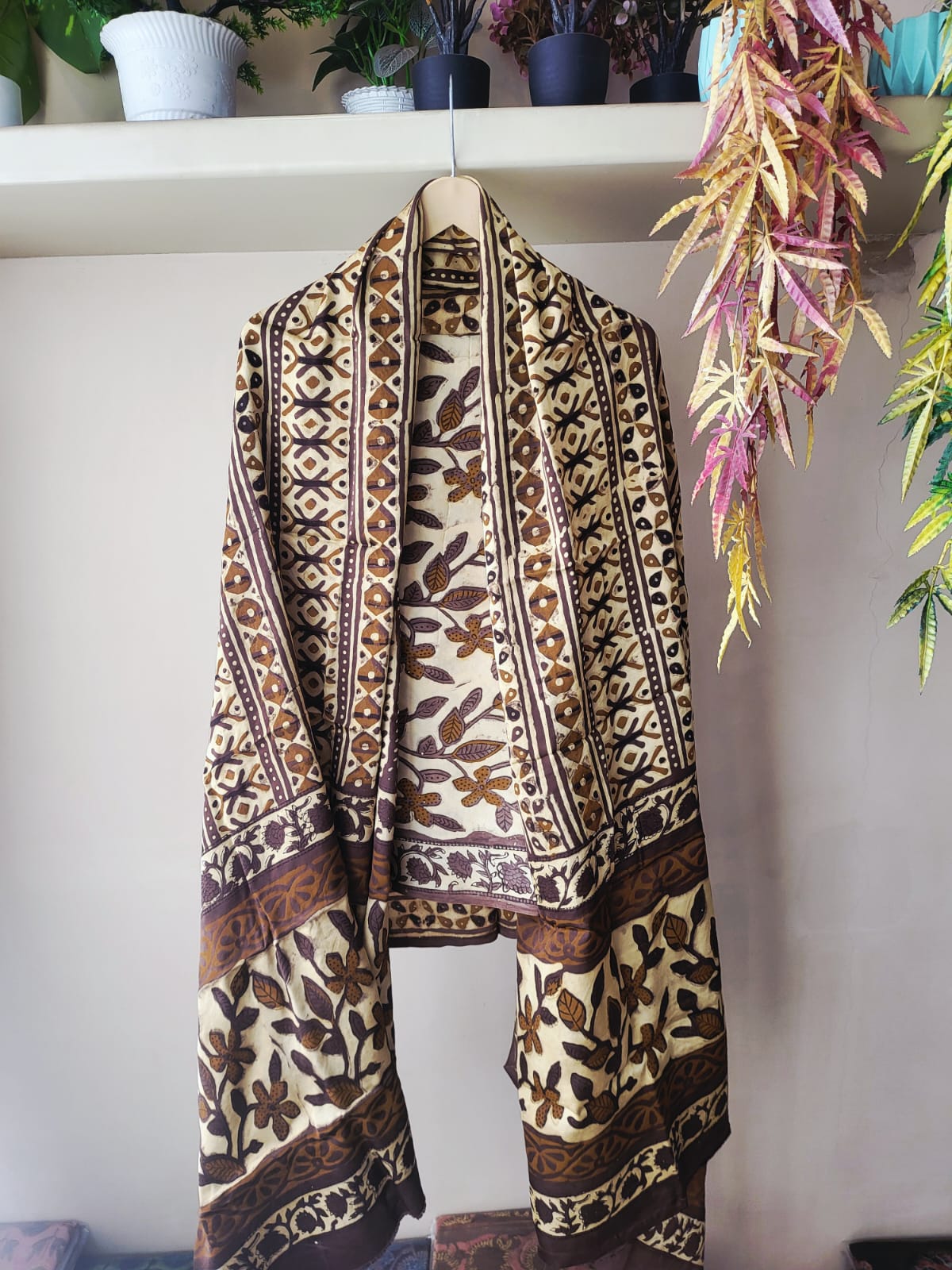 Ajrakh prints Modal silk suits