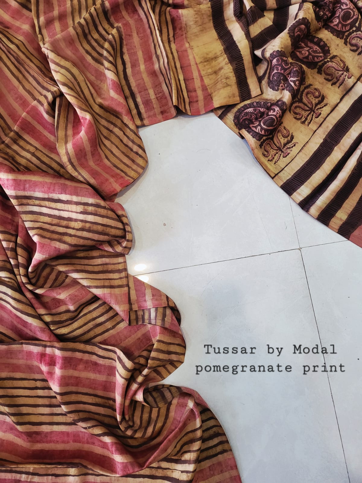 Nashpal Tussar By Modal Silk saree
