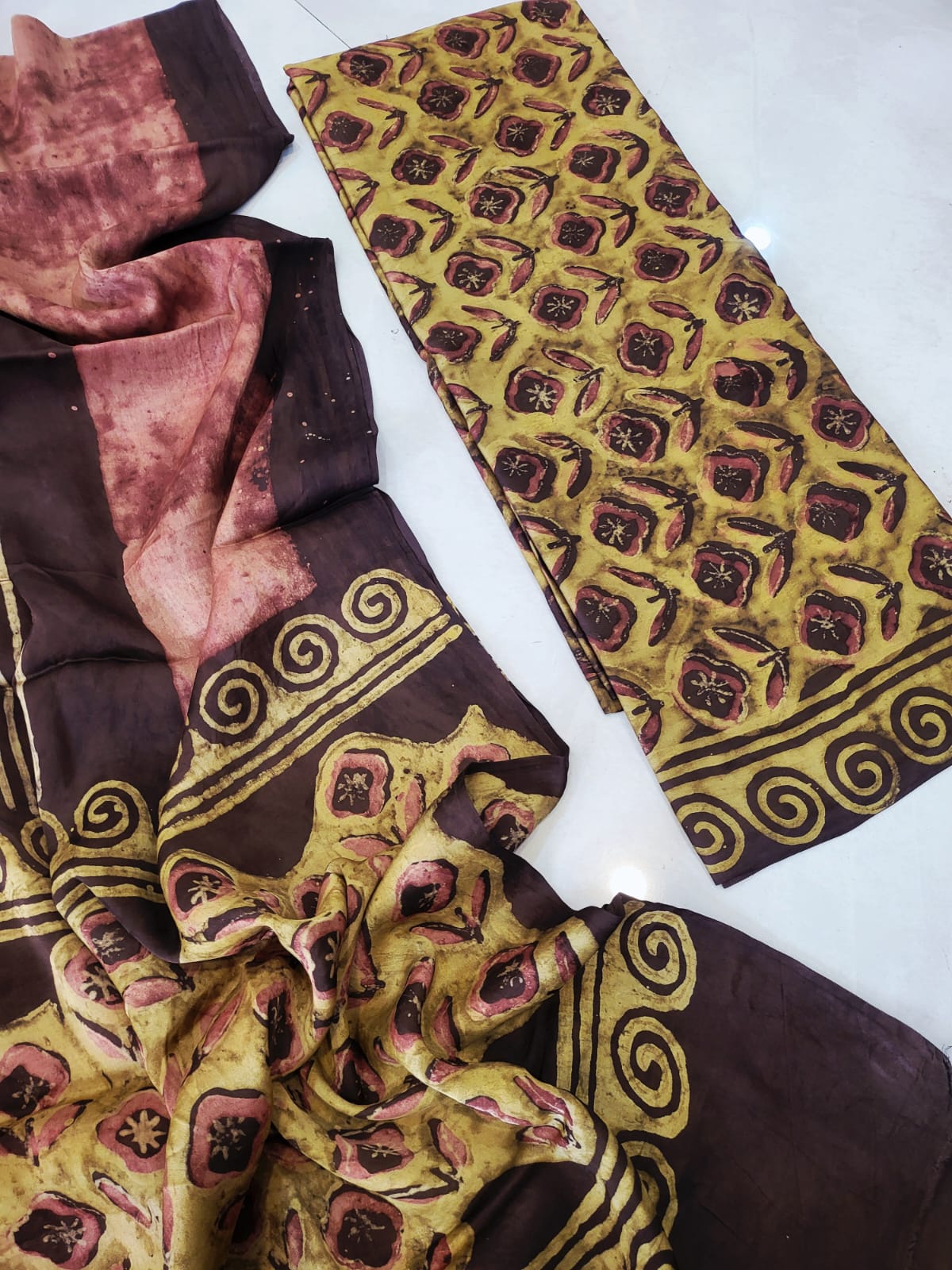 Nashpal Tussar modal silks suits