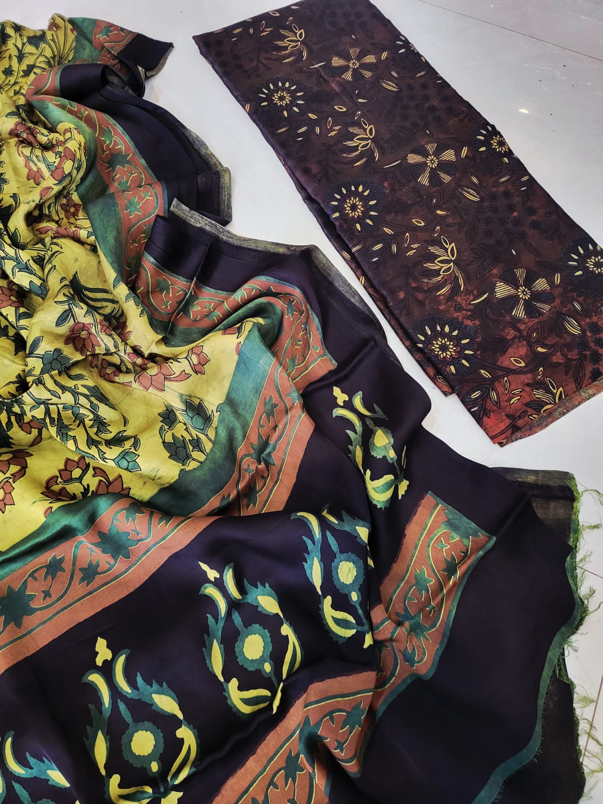 Nashpal Tussar modal silks suits