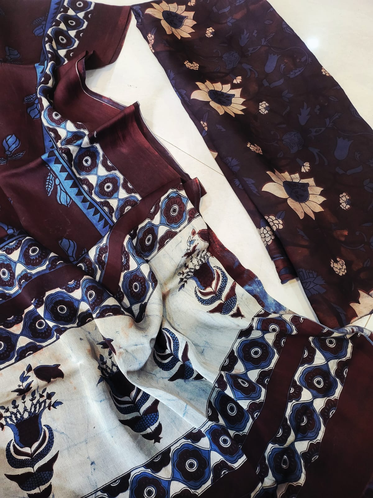 Nashpal Tussar modal silks suits