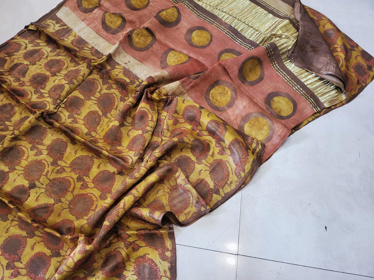 Nashpal Tissue lagadi pallu modal silk sarees