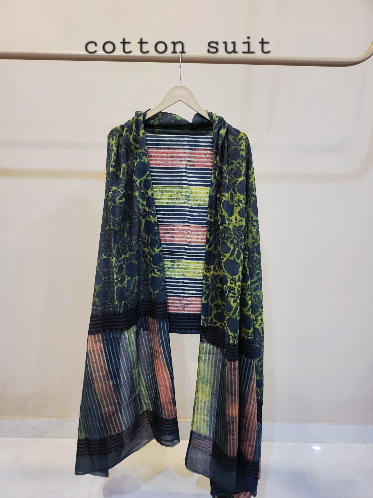 NASHPAL AJRAKH COTTON SUITS