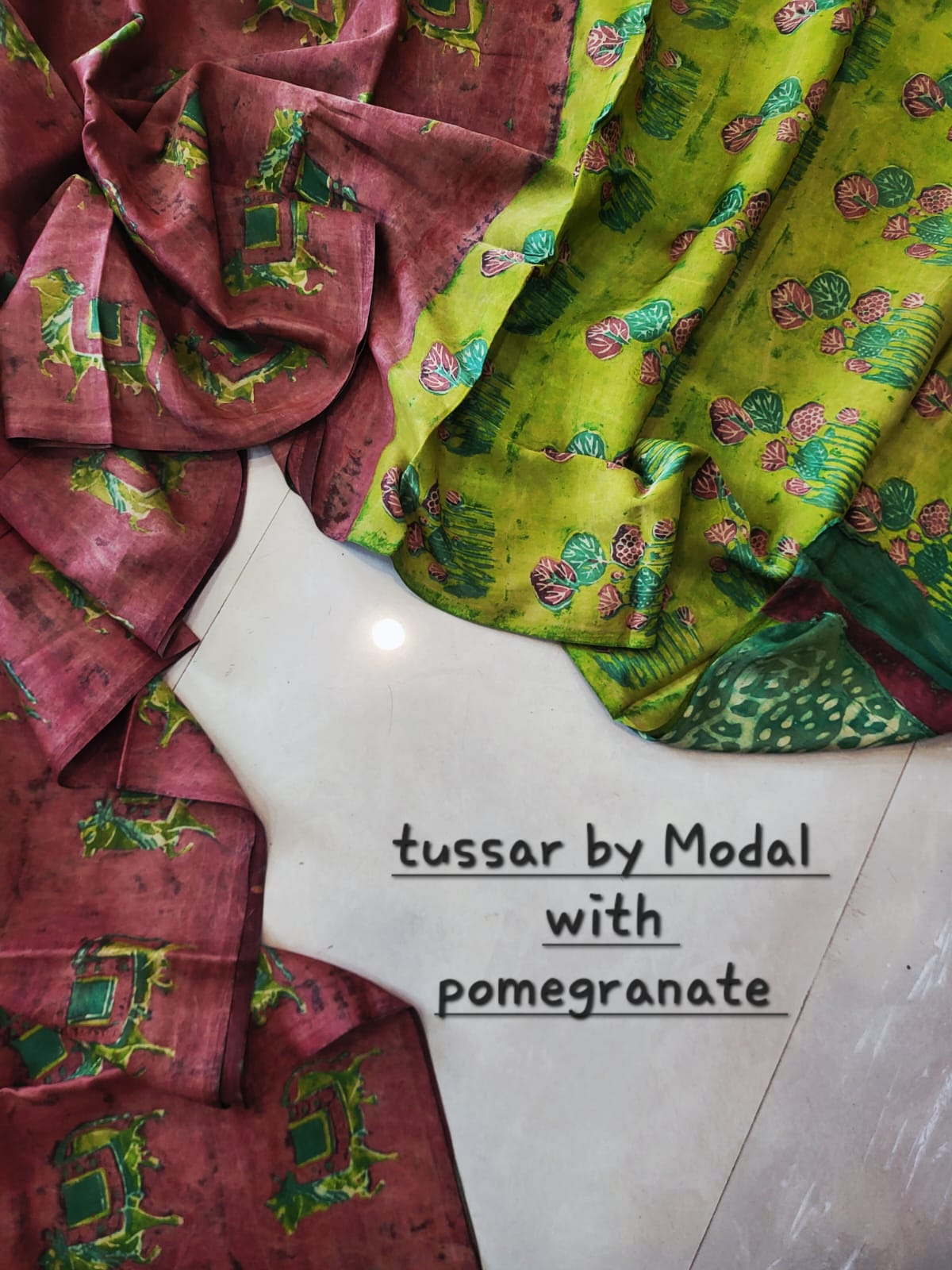 Nashpal Tussar By Modal Silk saree