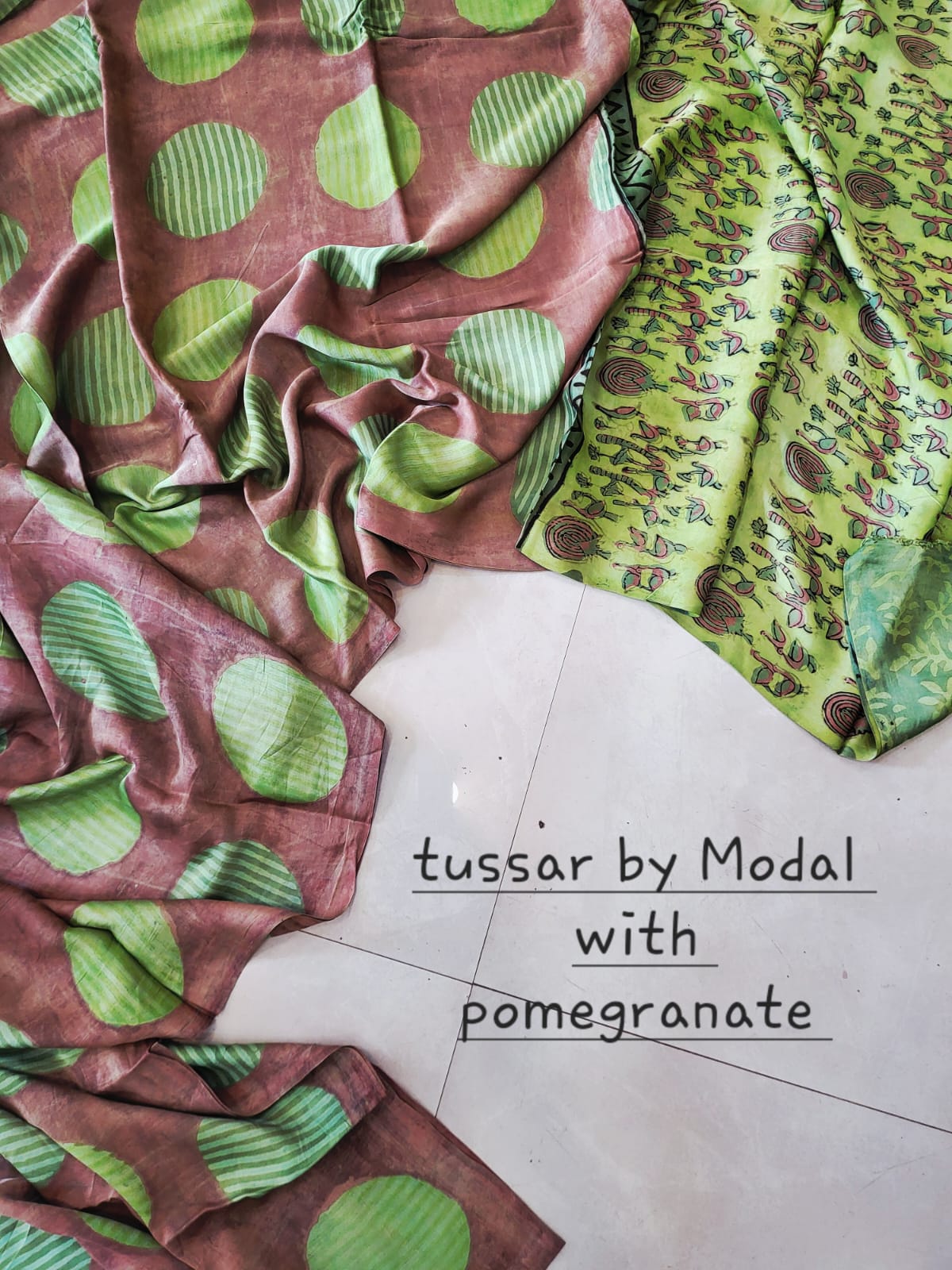 Nashpal Tussar By Modal Silk saree