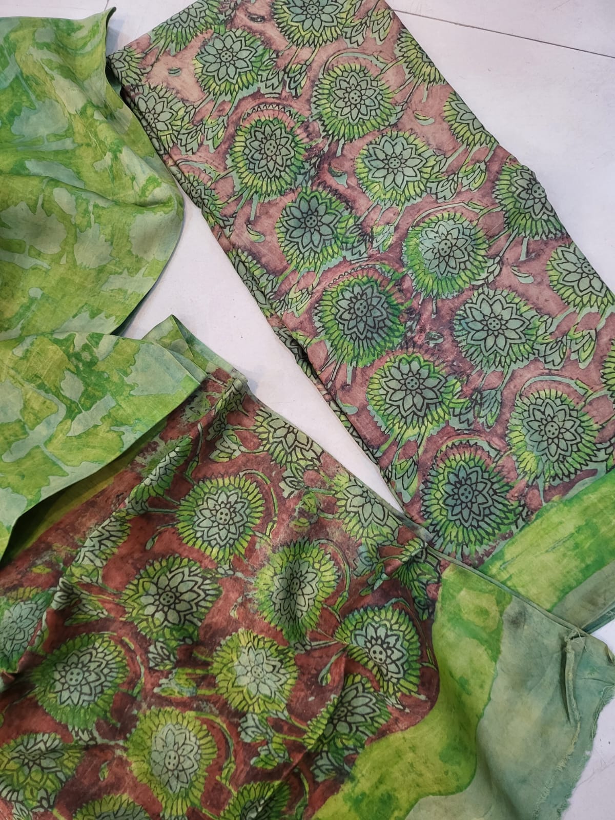 Nashpal Tussar modal silks suits
