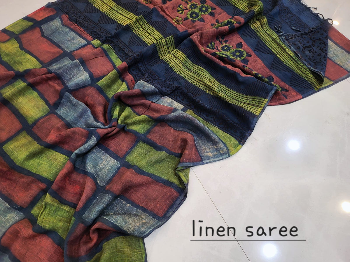 Nashpal Linen saress