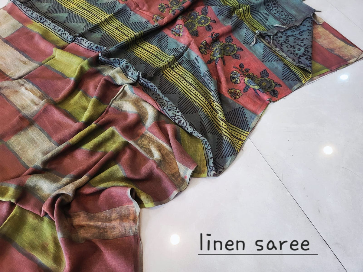 Nashpal Linen saress
