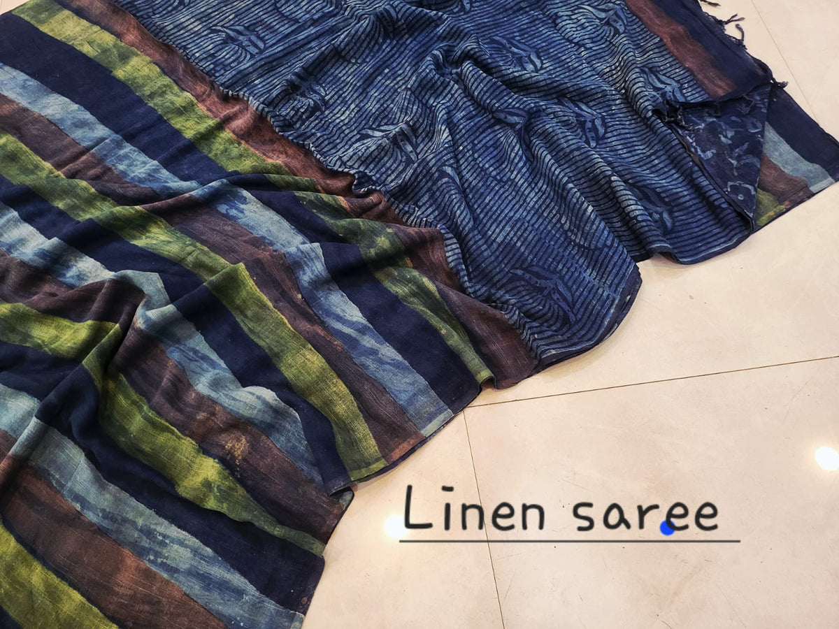 Nashpal Linen saress