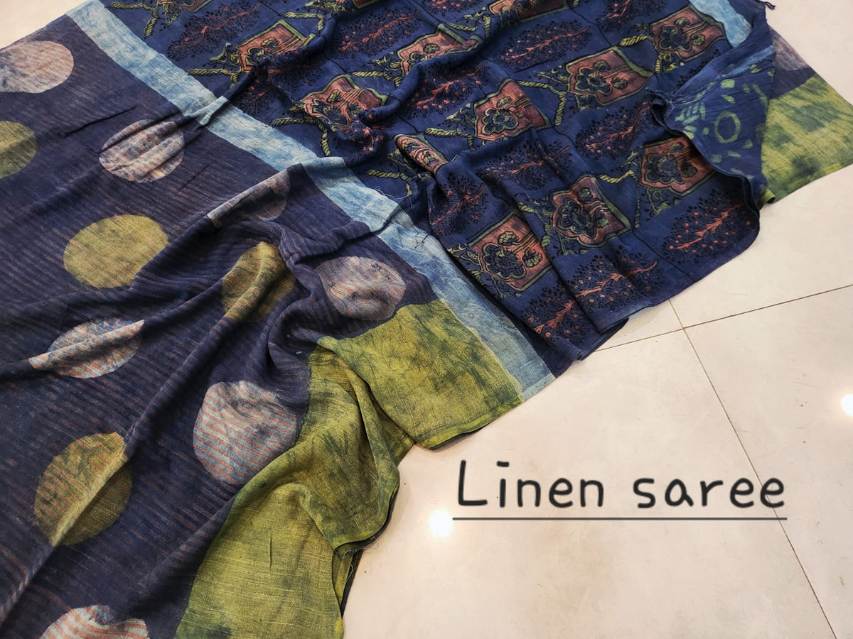 Nashpal Linen saress