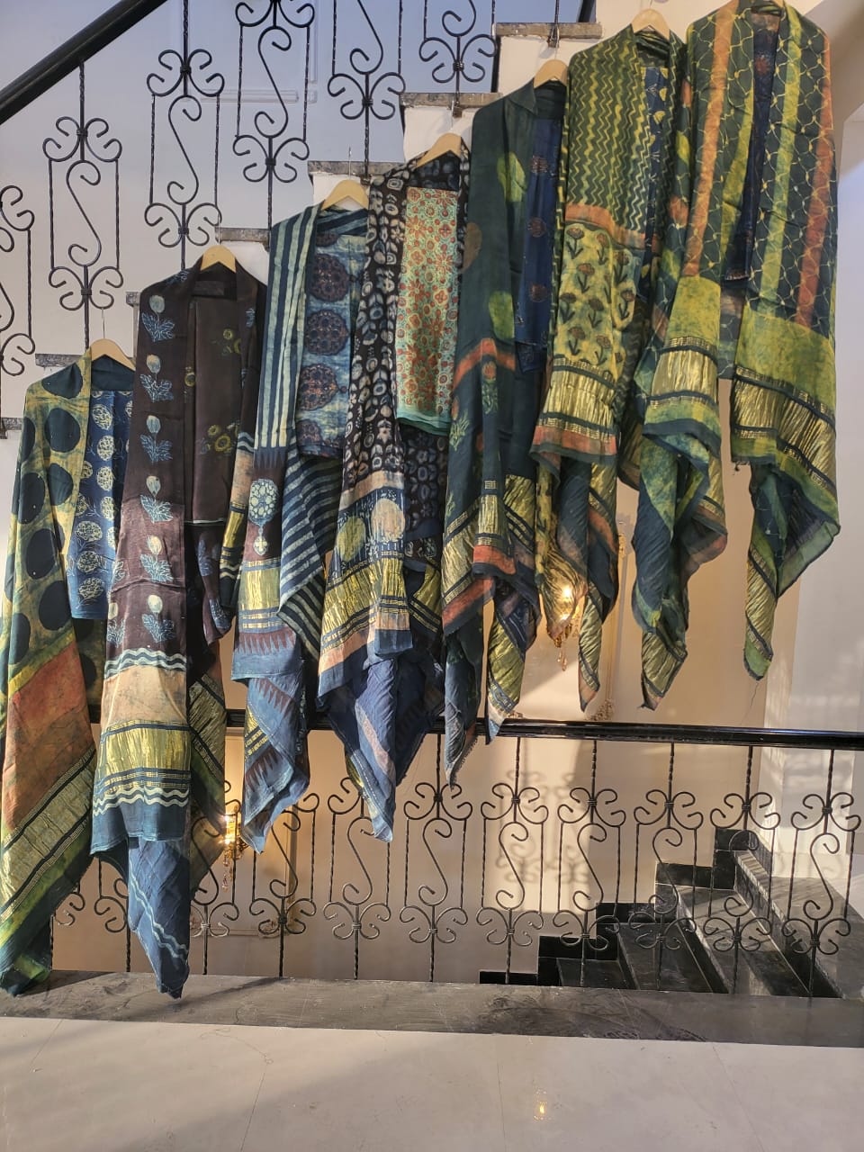 Nashpal Tissue modal silk suits