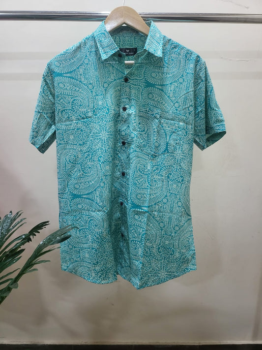 Hand Blocks Printed Half Sleeves shirt