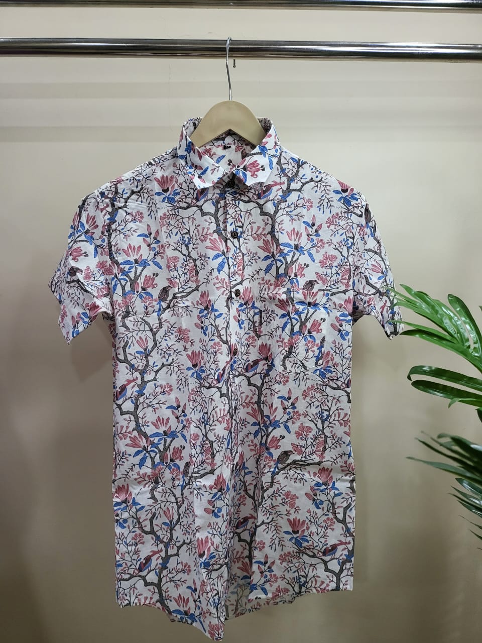 Hand Blocks Printed Half sleeves Shirt