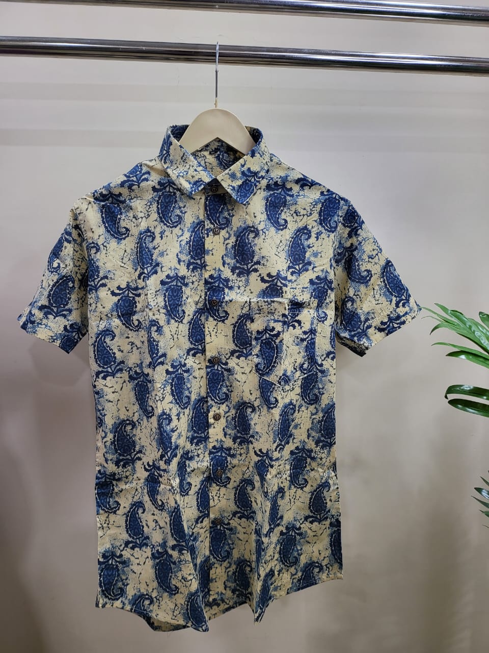 Hand Blocks Printed Half sleeves Shirt