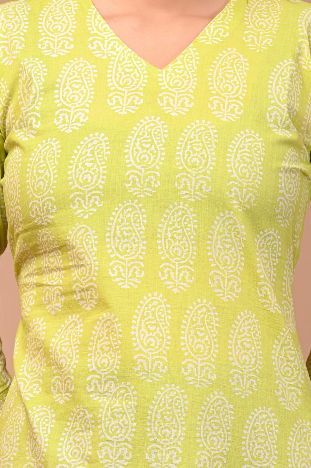 Hand Blocks Floral Printed MIDI Dress