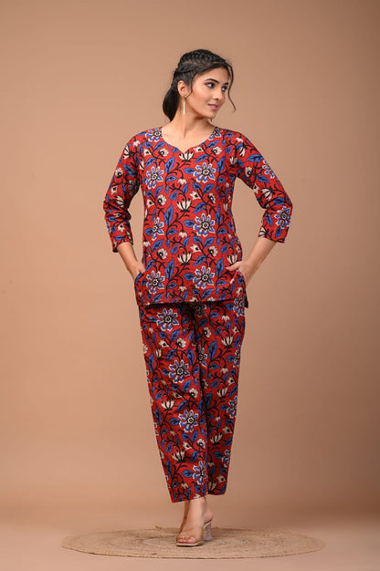 Hand Blocks Prints Cotton CO-RD Sets