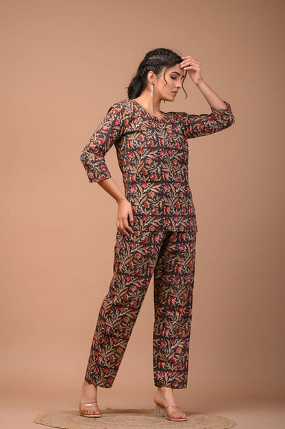 Hand Block Prints Cotton Cord Sets