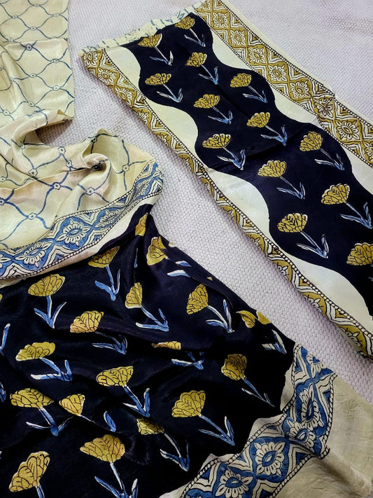 Ajrakh prints Modal silk suits