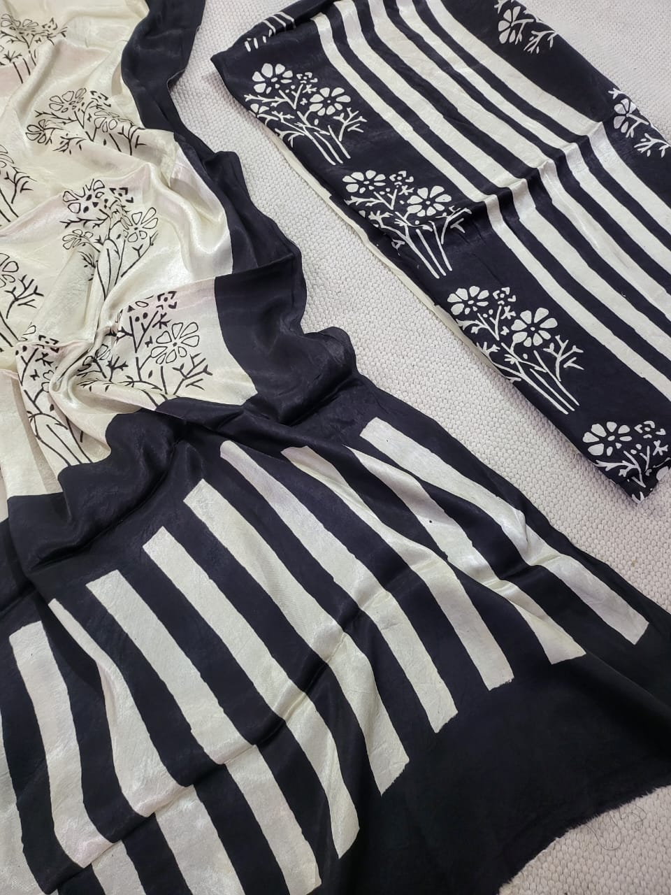 Ajrakh prints Modal silk suits