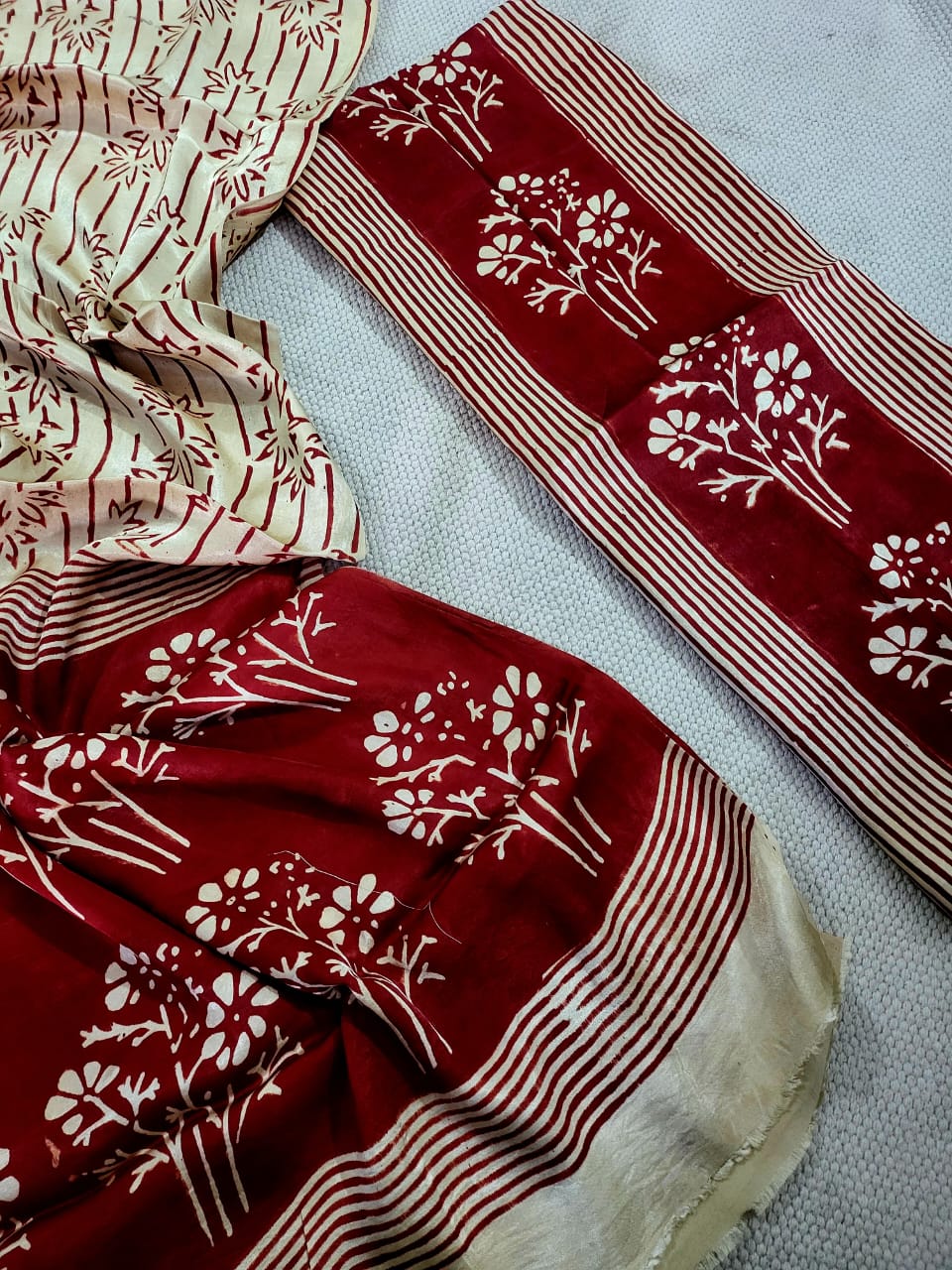 Ajrakh prints Modal silk suits