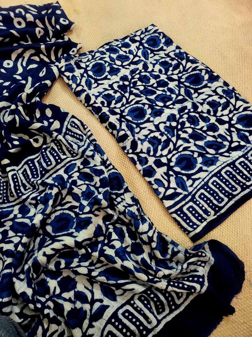 Ajrakh prints Modal silk suits